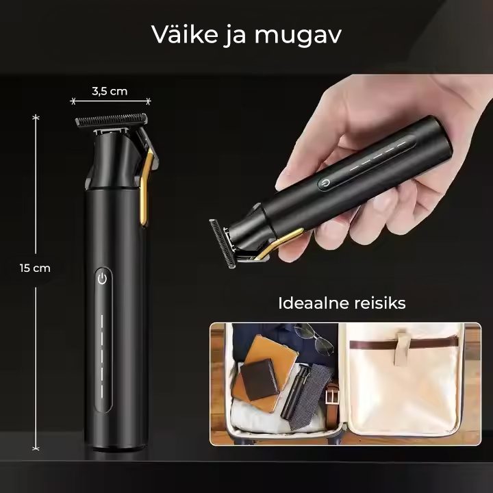 Väike ja mugav habeme ja juuste trimmer