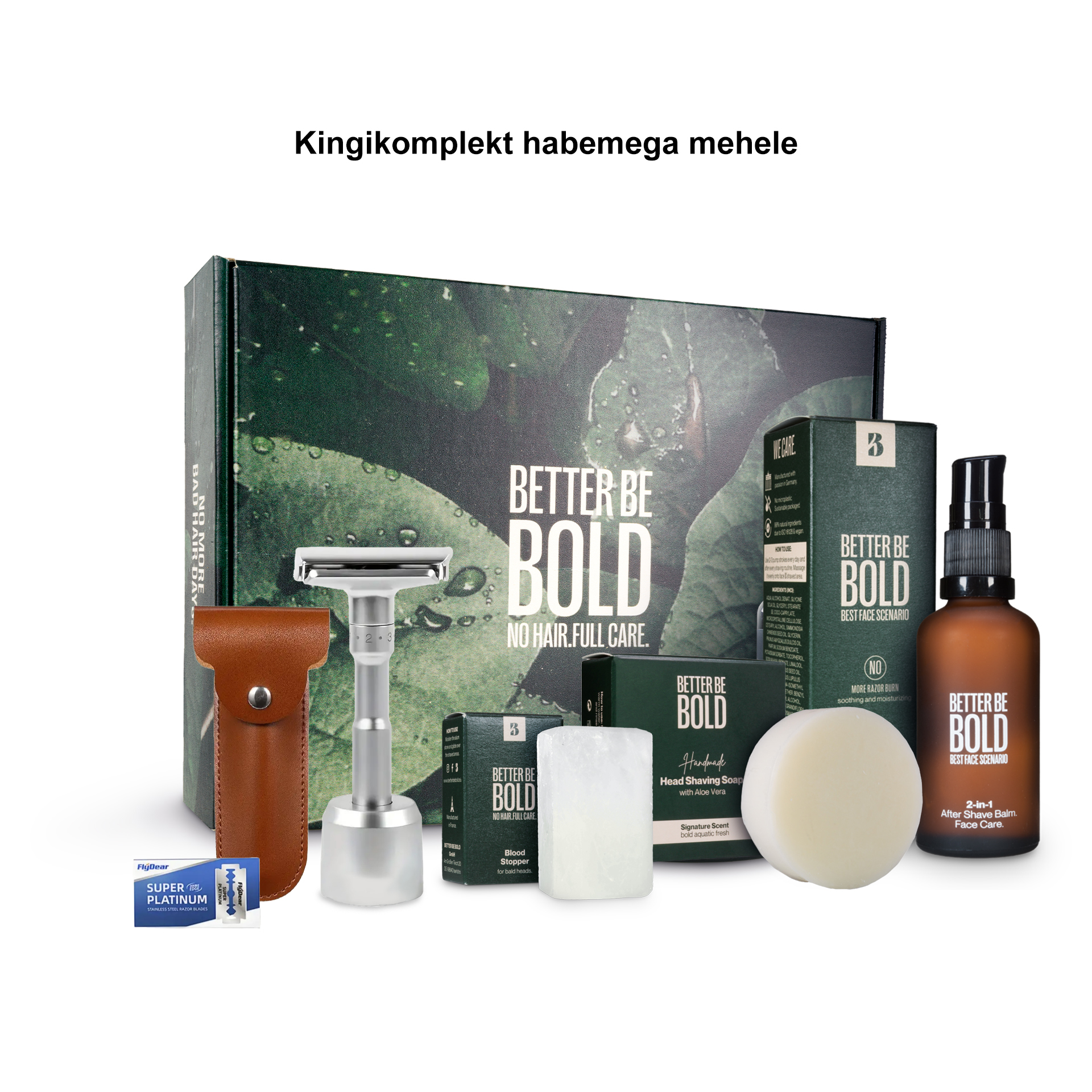 Kingikomplekt habemega mehele