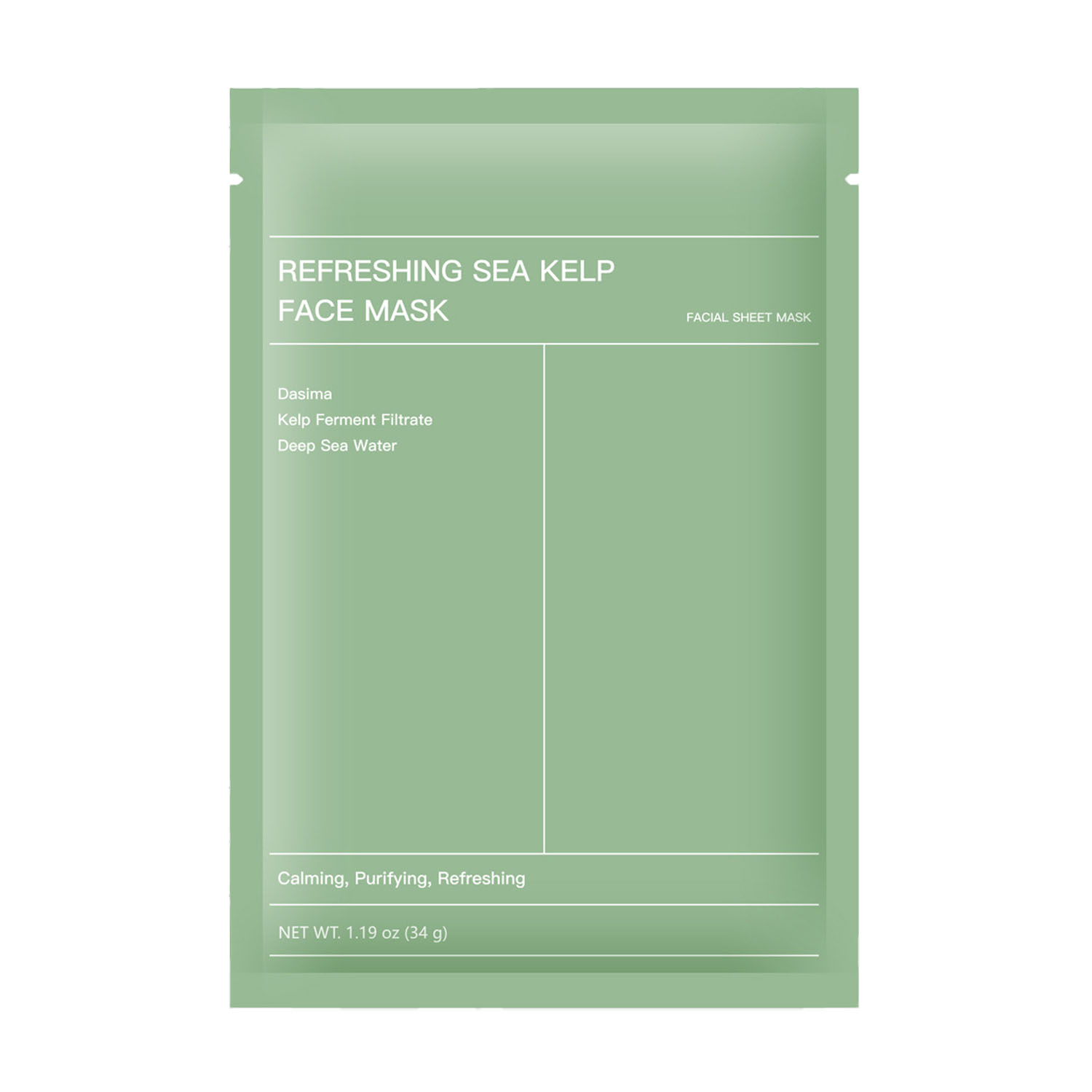 Kollageeni Näomask – Merevetikaga (Sea Kelp)