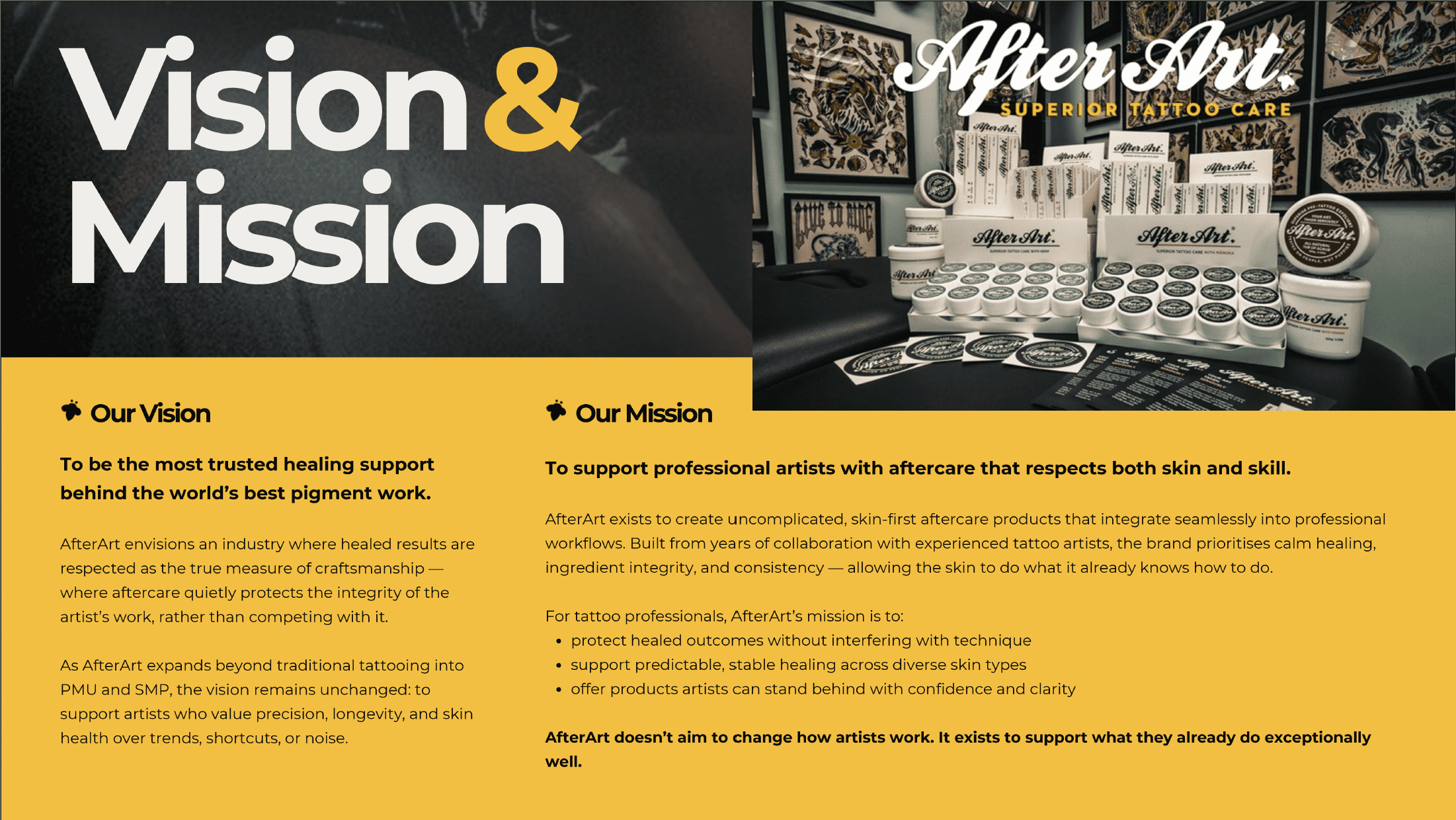 After Art vision and mission